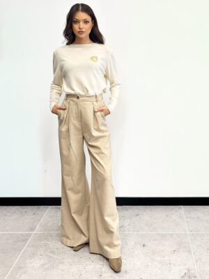 ŚMIETANKOWY SWETER DAMSKI GIL SANTUCCI 52APT149MD