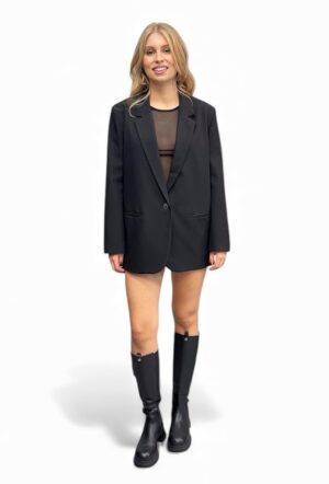 CZARNA LNIANA MARYNARKA VICOLO TD1404