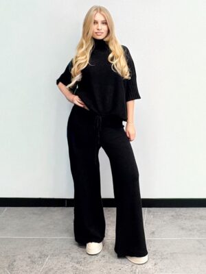 KOMPLET DZIANINOWY CZARNY IMPERIAL M3025792