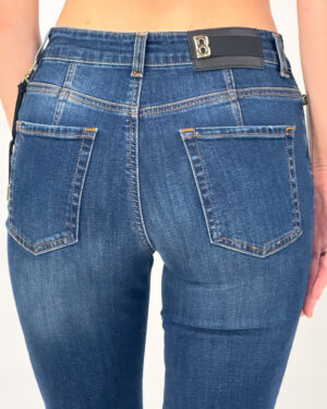 jeansy slim rurki damskie niebieskie