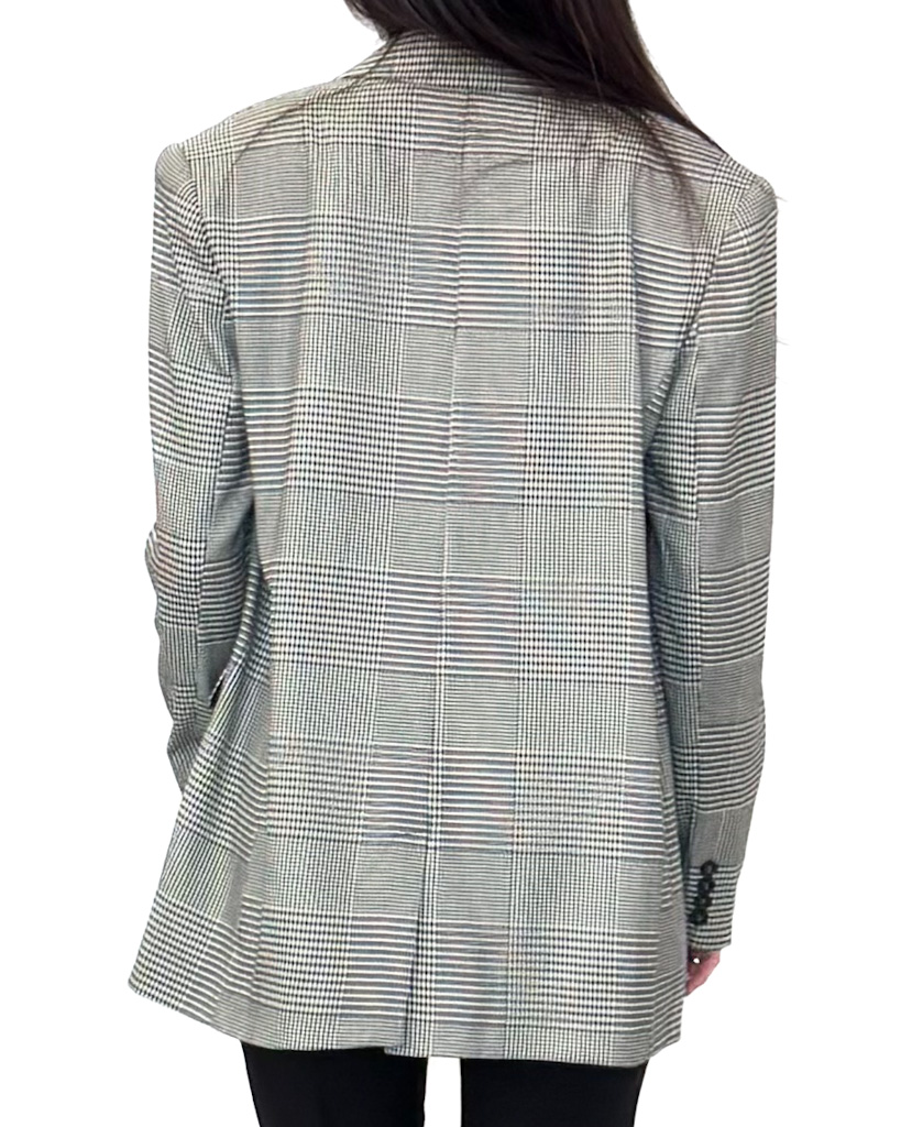 MARYNARKA DAMSKA W PEPITKĘ REVISE ILAYDA17 - obrazek 4