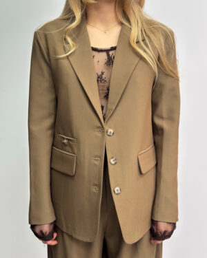 oliwkowa marynarka damska