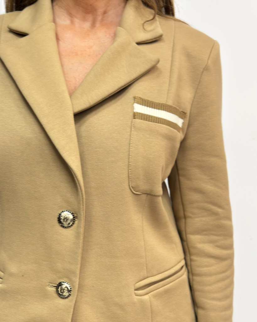 Camelowa damska marynarka Maryley 25IB102 - obrazek 4