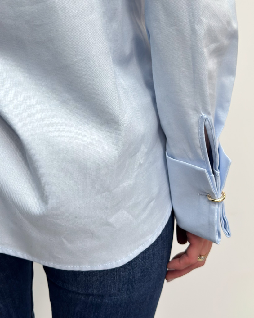 Niebieska koszula damska z długim rękawem Imperial CNF7ITY - obrazek 2