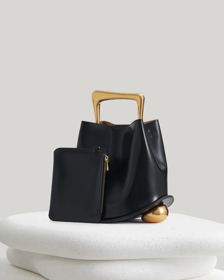 Czarna skórzana torebka damska SAVAGE 55LZ4122 - obrazek 2