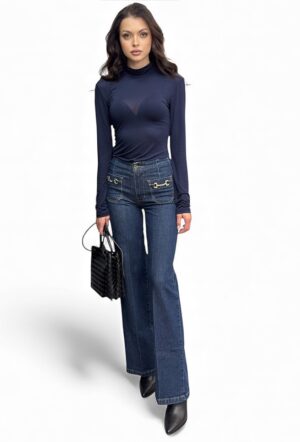 Granatowy cienki golf damski Imperial TR11KSF