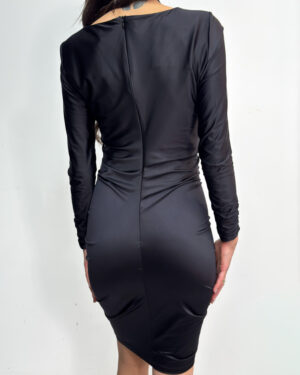 mini sukienka z marszczeniem