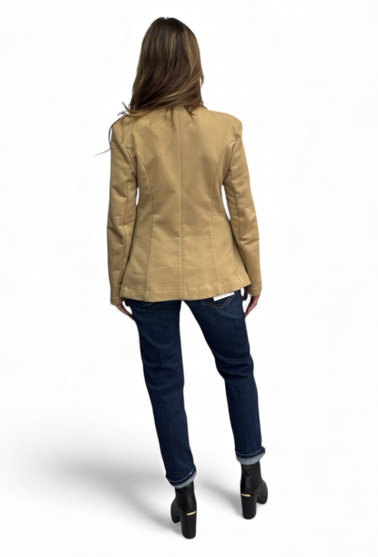 Camelowa damska marynarka Maryley 25IB102 - obrazek 5