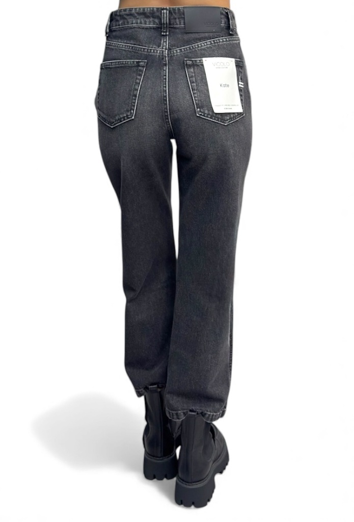 Spodnie czarne jeansy Vicolo DF5298 - obrazek 4