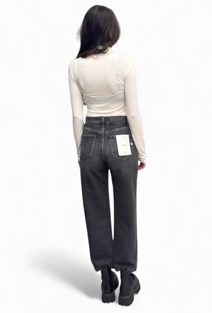 Spodnie czarne jeansy Vicolo DF5298 - obrazek 3