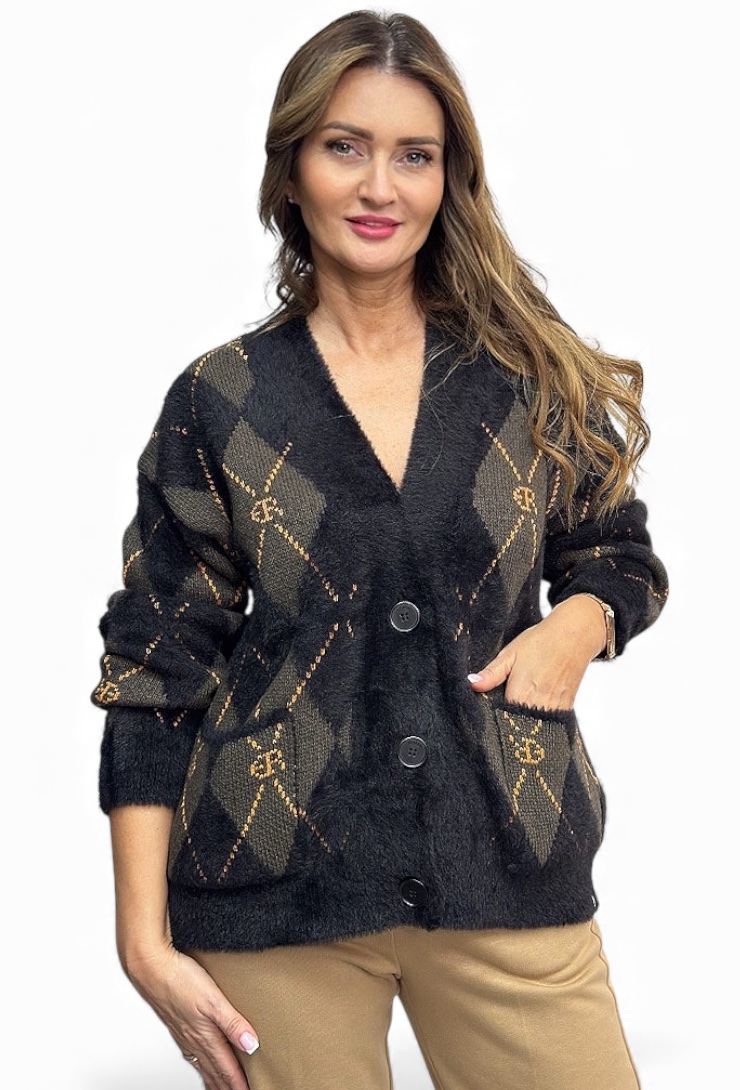 Sweter damski krótki kardigan Elias Rumelis SAHRA