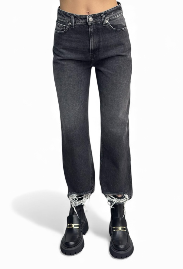 Spodnie czarne jeansy Vicolo DF5298