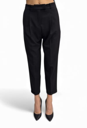 Spodnie czarne z materiału Imperial P9990012U