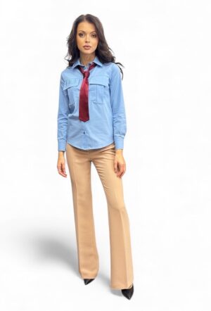 Błękitna koszula z krawatem Artigli ACCA003447