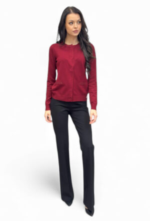 Bordowy sweter kardigan zapinany na napy Artigli ACMA002875