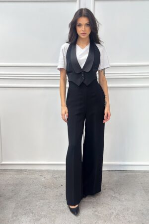 Zestaw biały t-shirt z kamizelką Babylon WS00402